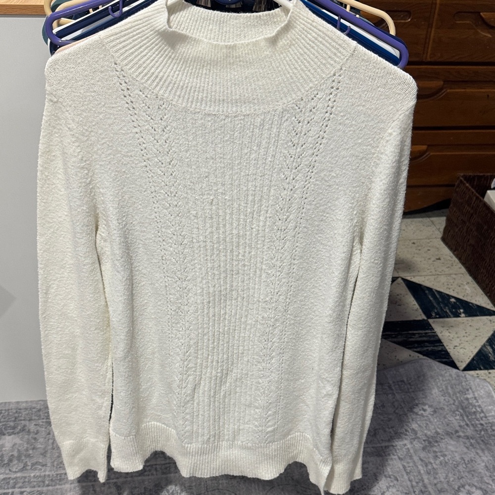 Long White Women's Sweater